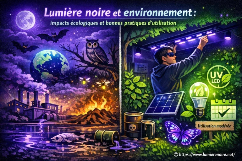 Lumière noire et environnement : quels impacts écologiques et bonnes pratiques d’utilisation ?
