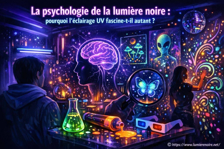 La psychologie de la lumière noire : pourquoi l’éclairage UV fascine-t-il autant ?