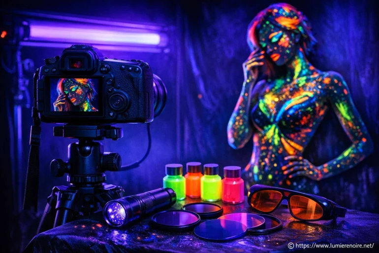 La lumière noire en photographie : astuces pour réussir des clichés spectaculaires