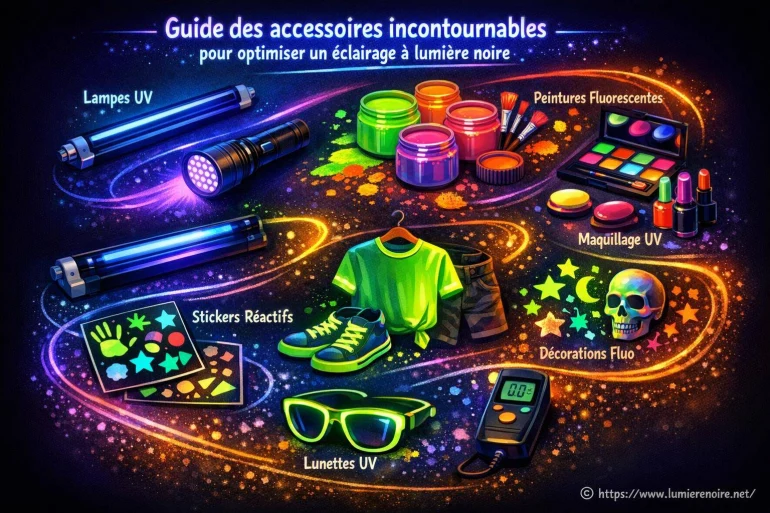 Accessoires incontournables pour optimiser un éclairage à lumière noire