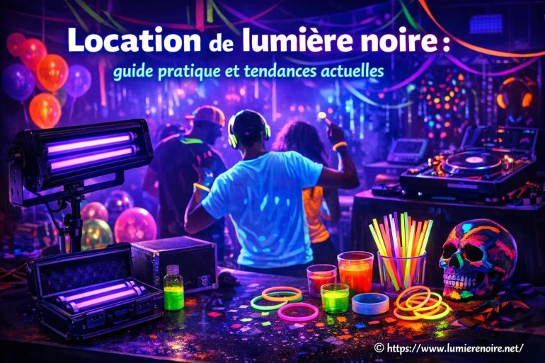 Location de lumière noire : guide pratique pour réussir vos événements