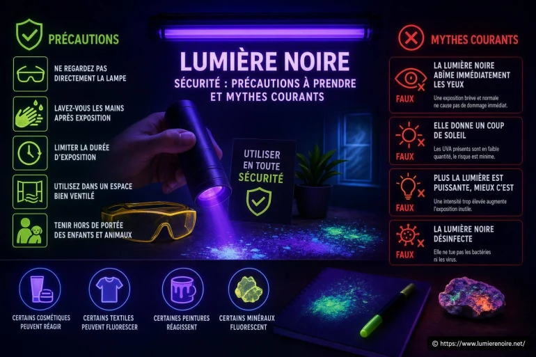 Sécurité avec la lumière noire : quelles précautions et quels mythes déconstruire ?
