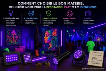 Comment choisir le bon matériel de lumière noire pour la décoration, l’art et les événements ?