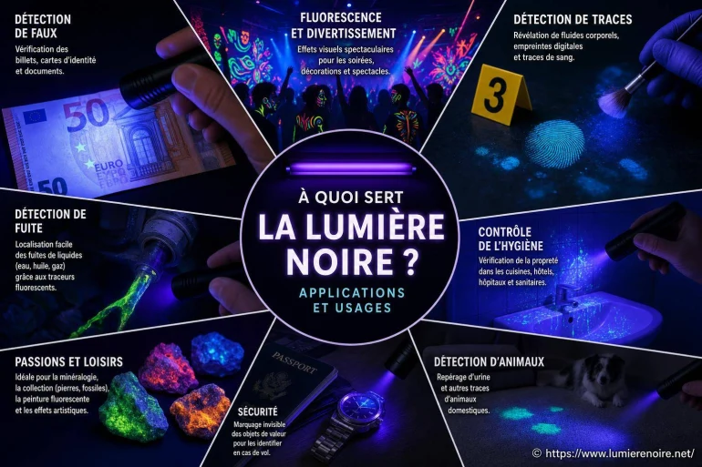 À quoi sert la lumière noire ? Applications et usages