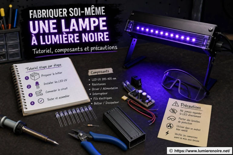 Peut-on fabriquer soi-même une lampe à lumière noire ? Tutoriel et précautions