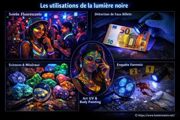 Dans quel cadre utilise-t-on la lumière noire ?