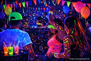 Lumière noire : comment réussir une soirée fluo inoubliable