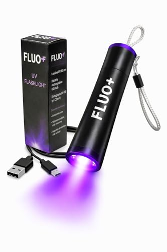 FLUO + Lampe Torche UV 365nm plus puissante que 395 nm LED L