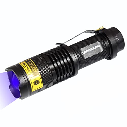 DARKBEAM Lampe Torche UV 365nm Lumière Noire Mini Lampe de p