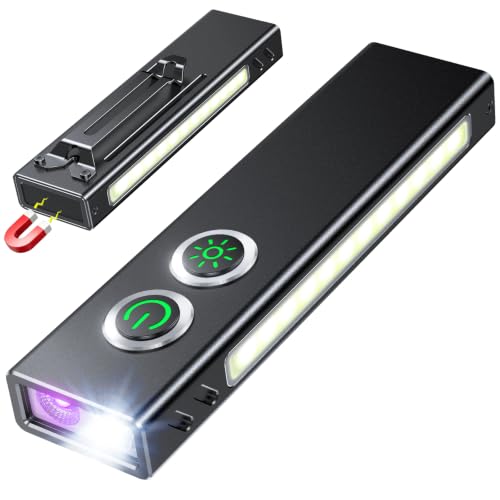 1300LM Lampe Torche LED Rechargeable USB-C, 7 Modes [Spot/Fl