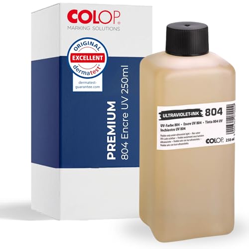 Encre pour tampons COLOP UV 804 | encre invisible | 250ml