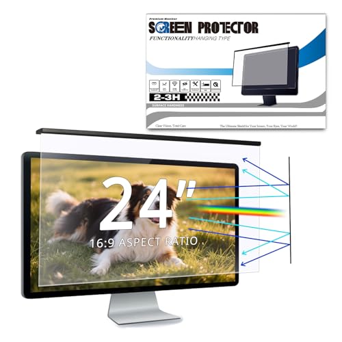 EliWhale Filtre d'Écran Anti-Lumière Bleue 24 Pouces pour Mo