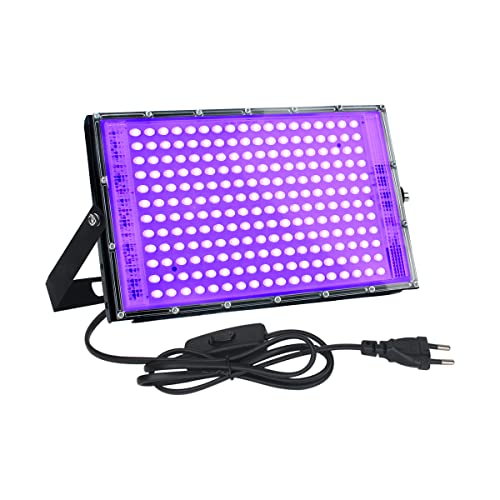 CREATESTAR Lumiere Noire LED 150W, Projecteur Lumière UV Ext