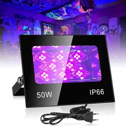 VAYALT Lumière Noire UV 50W Étanche