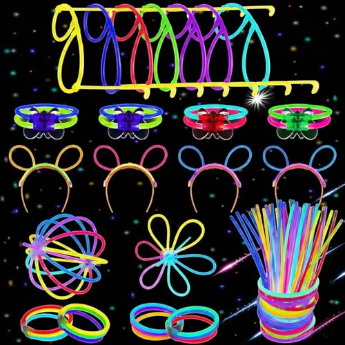 Carehabi Bâtons Lumineux Party Set-100x Enfants-Bâtons Lumin