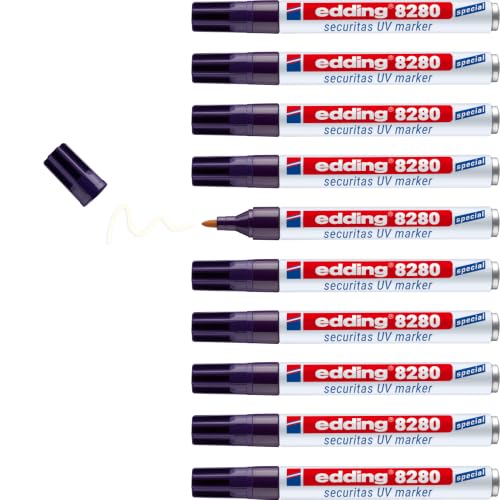 edding 8280 securitas marqueur UV - incolore - 10 stylos - p
