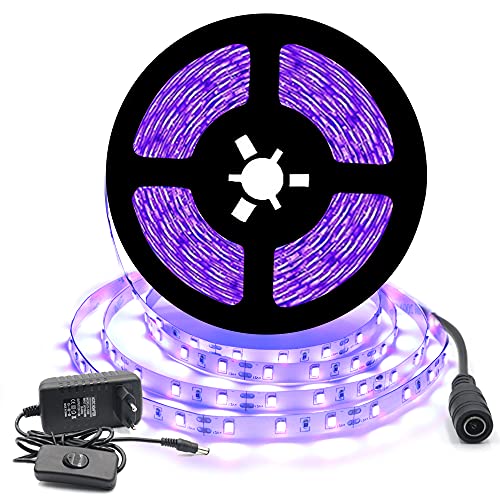 Arotelicht 12V Ensemble de Ruban LED Flexible UV Noire 5M 30