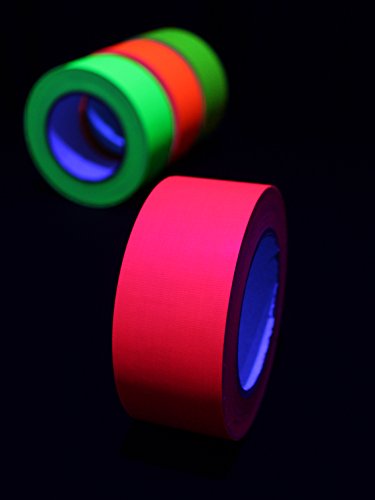 UV lumière noire neon ruban adhésif en tissu 50 mm x 25 m (r