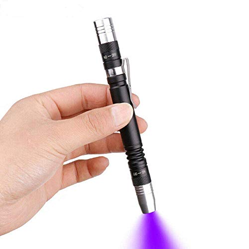 Lampe de poche LED lumière noire lampe de poche 2 en 1 stylo