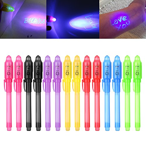 iZoeL14 Crayons à Encre Invisible avec Lumière UV Stylo Encr