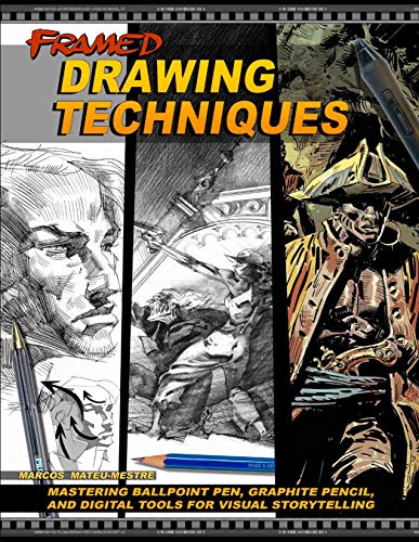 Framed Drawing Techniques: Mastering Ballpoint Pen, Graphite